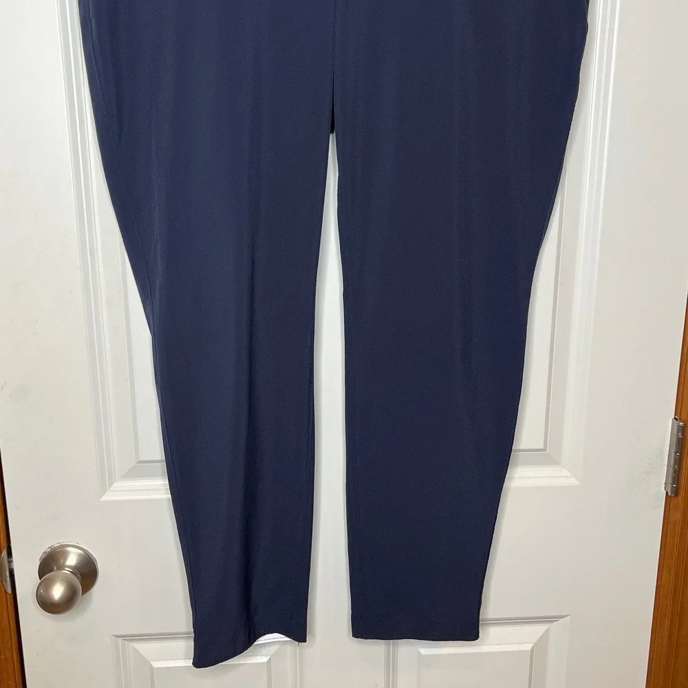Athleta Navy Jogger Pants Athletic Lounge Drawstring Relaxed Fit Plus Size 16‎